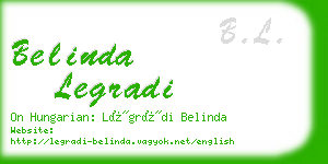 belinda legradi business card